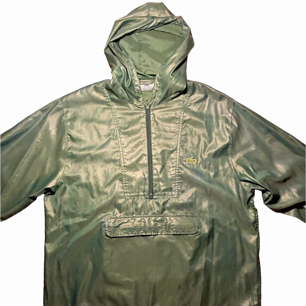 Vintage Green Lacoste Windbreaker